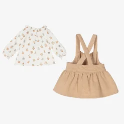 Mayoral Newborn Girls Beige Pinafore Dress Set -Deals Mirth Garb Store mayoral girls beige pinafore dress set 465242 b9e7b58242d104f74413e791bf6aadfa3189deaa