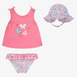 Mayoral Newborn Pink Beach Dress Set