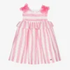 Mayoral Newborn Pink & Ivory Striped Dress Set -Deals Mirth Garb Store mayoral pink ivory striped dress set 446607 b493fbb233d92a749f61bbae3563222ee2b86448