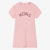 Michael Kors Kids Teen Girls Pink Cotton Logo Dress -Deals Mirth Garb Store michael kors kids teen girls pink cotton logo dress 501319 67d04827efbaea0025565430f6b85b9bdb975c33