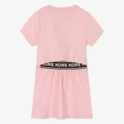 Michael Kors Kids Teen Girls Pink Cotton Logo Dress -Deals Mirth Garb Store michael kors kids teen girls pink cotton logo dress 501319 ecc96cad2a3a6406f356a7b971d5c71ef083ca7b