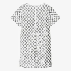 Michael Kors Kids Teen Girls White & Silver Check Sequin Dress -Deals Mirth Garb Store michael kors kids teen girls white silver check sequin dress 501303 8a6a1154e4c04f79e7fb8a93eee63e42c6dae4bc