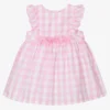 Mintini Baby Baby Girls Pink Gingham Dress