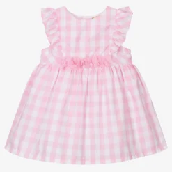 Mintini Baby Baby Girls Pink Gingham Dress