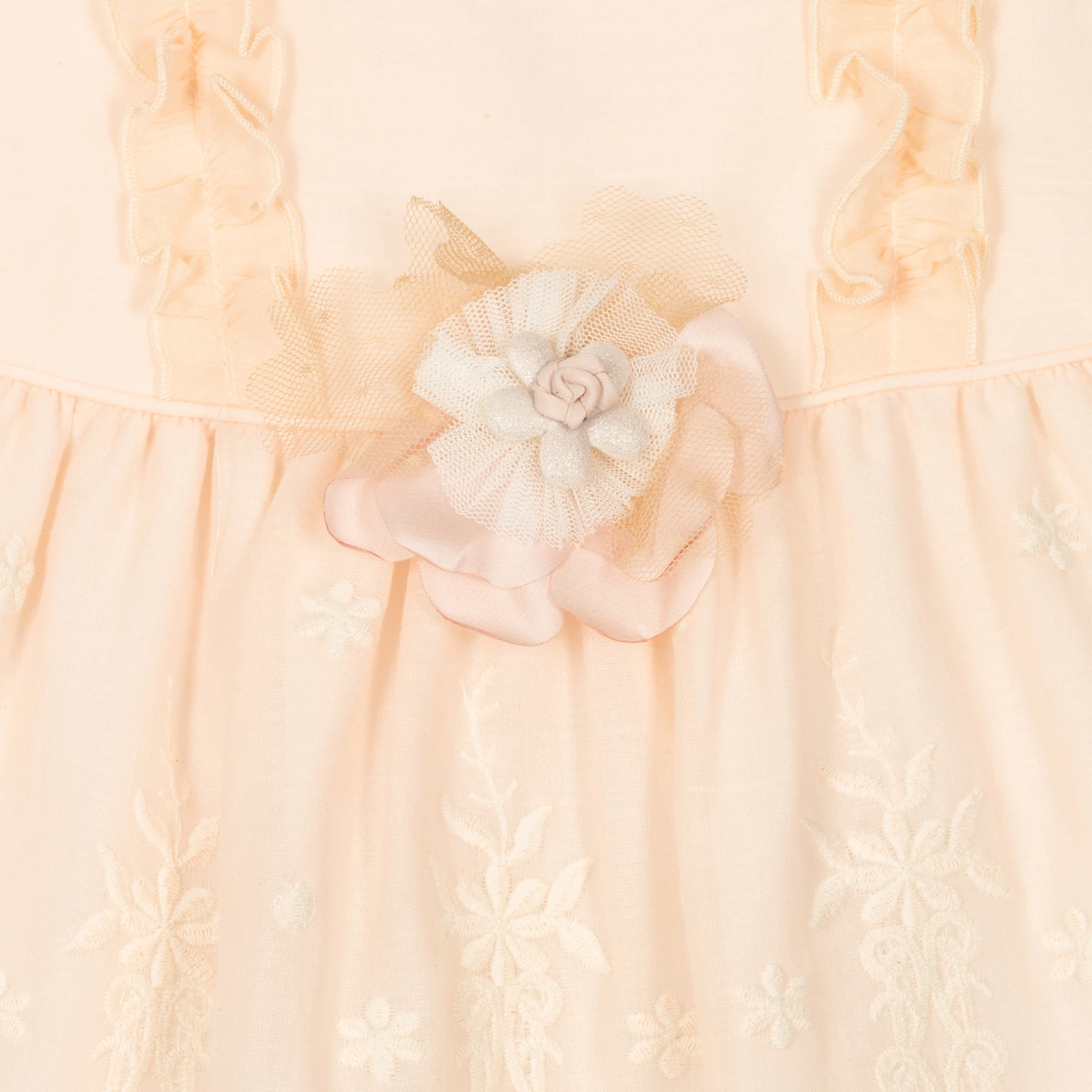 Miranda Baby Girls Pink Lace Dress Set 8 Miranda Baby Girls Pink Lace Dress Set - Image 6