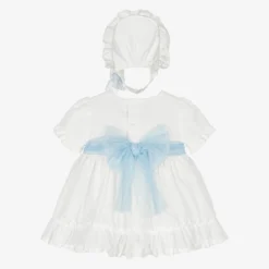 Miranda Baby Girls White & Blue Floral Dress Set -Deals Mirth Garb Store miranda baby girls white blue floral dress set 490951 65bb3bbe693c3f78006e3769bf0afe2a9aac6df6