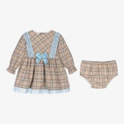 Miranda Beige & Blue Check Dress Set -Deals Mirth Garb Store miranda beige blue check dress set 418410 c78dbbf979fa320012ccb5974a1f827224adbedf