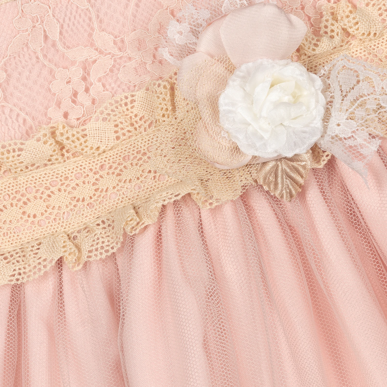 Miranda Pink & Beige Tulle Dress Set 8 Miranda Pink & Beige Tulle Dress Set - Image 6