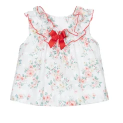 Miranda White Floral Baby Dress Set