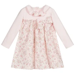 Miss Blumarine Baby Girls Pink Floral Dress