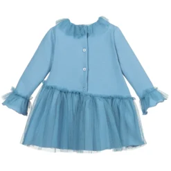 Miss Blumarine Blue Jersey & Tulle Dress -Deals Mirth Garb Store miss blumarine blue jersey tulle dress 356264 ec71d7097682cfbd6896657f602b33c0c7af5665