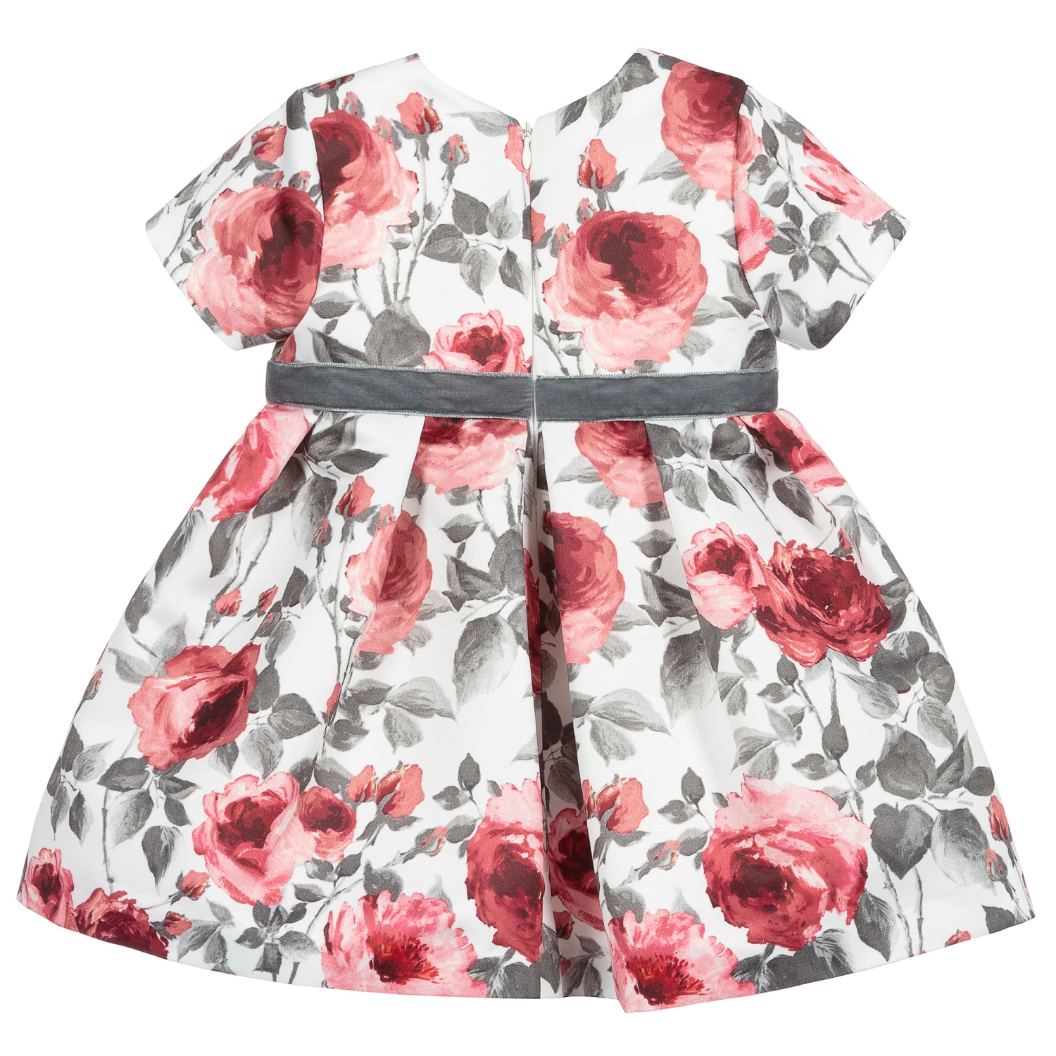 Miss Blumarine Pink & Grey Satin Dress 5 Miss Blumarine Pink & Grey Satin Dress - Image 3