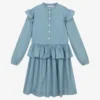 Molo Teen Blue Frilled Cotton Dress 2 Molo Teen Blue Frilled Cotton Dress -Deals Mirth Garb Store molo teen blue frilled cotton dress 447534 a82854dc659e83ca72533512893ec2f48733e98e