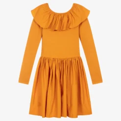 Molo Teen Girls Orange Cotton Dress -Deals Mirth Garb Store molo teen girls orange cotton dress 447962 66e3024185613e607c9534c8c96faf1232614629
