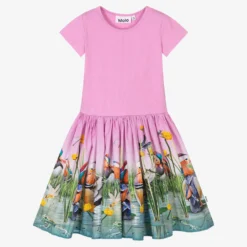 Molo Teen Girls Pink Duck Print Dress