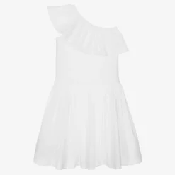 Molo Teen Girls White Asymmetric Ruffle Dress -Deals Mirth Garb Store molo teen girls white asymmetric ruffle dress 482386 c646eac178c472e036a5c5c24a6e5141f7d7f361