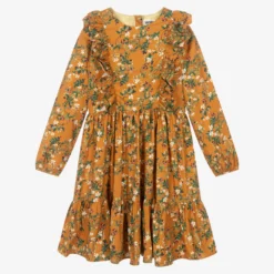 Molo Teen Girls Yellow Floral Dress