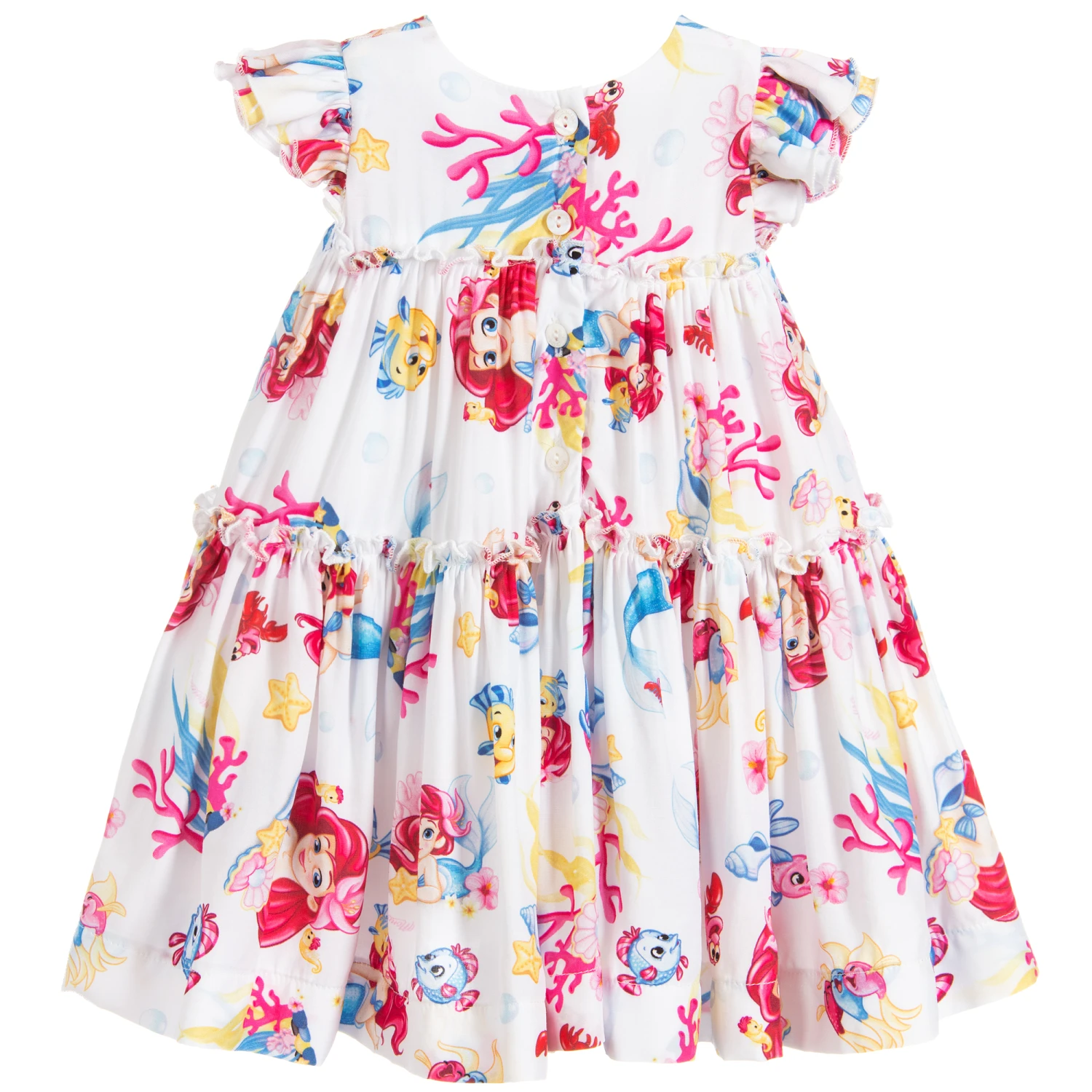 Monnalisa Bebé Girls Viscose Disney Dress 4 Monnalisa Bebé Girls Viscose Disney Dress - Image 2