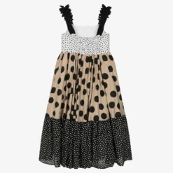 Monnalisa Teen Girls Beige Polka Dot Cotton Dress -Deals Mirth Garb Store monnalisa teen girls beige polka dot cotton dress 503344 4d43f03d215f2e2068e6fb94eef08db4e67b85e2