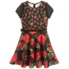 Monnalisa Chic Teen Girls Black Floral Dress -Deals Mirth Garb Store monnalisa teen girls black floral dress 302619 250c74ef2fba77f82890ac50ba7c564d244f545d