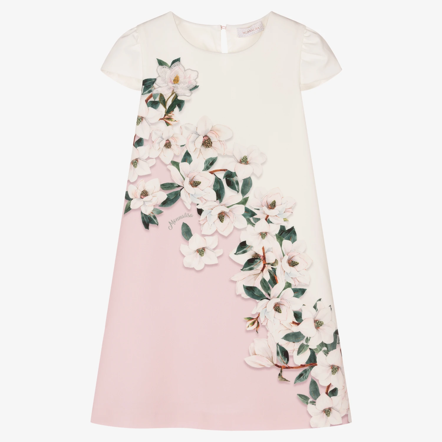 Monnalisa Floral A-Line Dress
