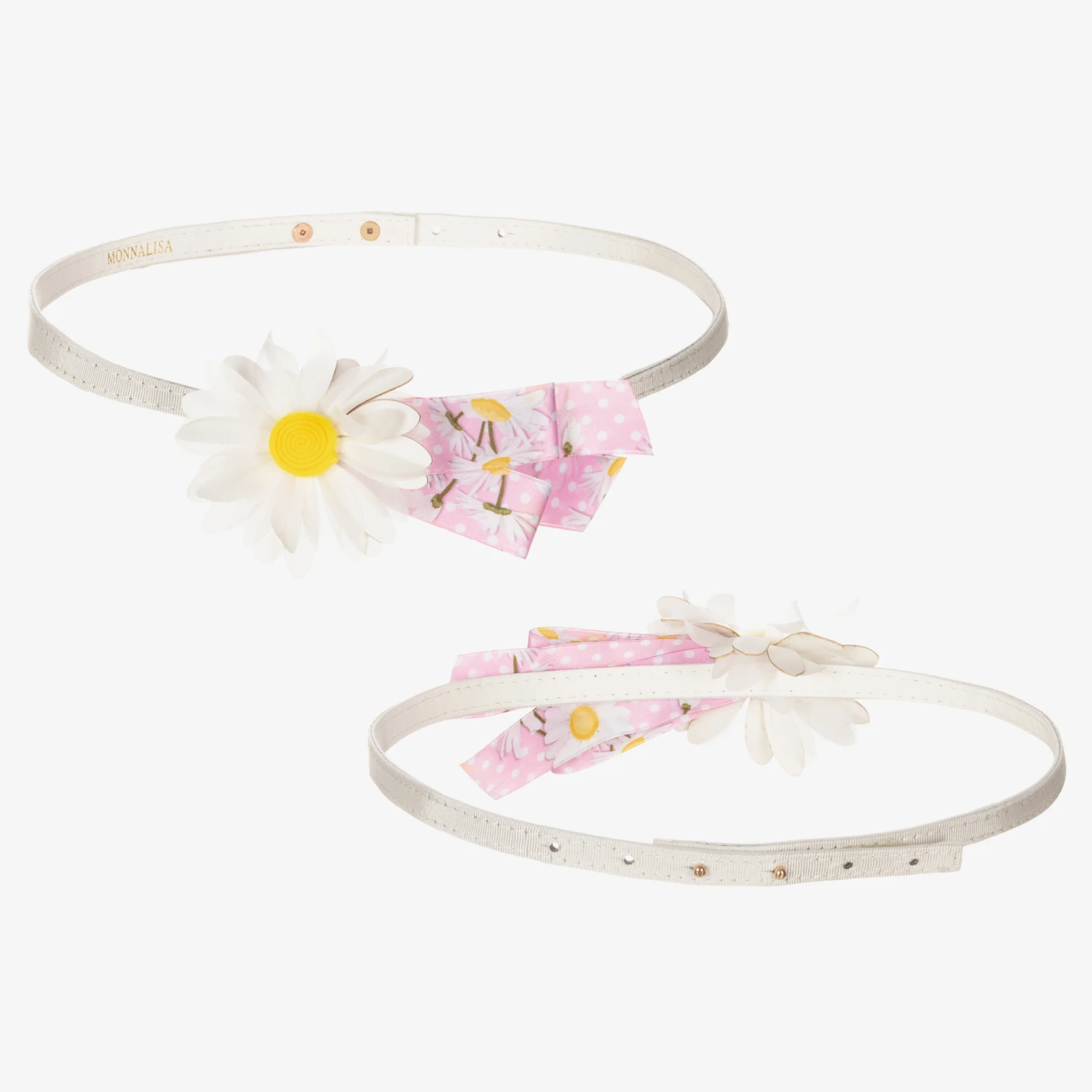 Monnalisa Teen Girls Pink Daisy Dress 6 Monnalisa Teen Girls Pink Daisy Dress - Image 4