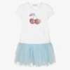 Monnalisa Teen Girls White & Blue Tulle Cherry Dress -Deals Mirth Garb Store monnalisa teen girls white blue tulle cherry dress 483871 8b9c40cbe1687450bbd504f57cd0a1b9b1d8a6d0
