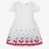 Monnalisa Teen Girls White Embroidered Cherry Dress -Deals Mirth Garb Store monnalisa teen girls white embroidered cherry dress 483844 1ab06015712db111806931dcb63937703ba7b876