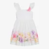 Monnalisa Teen Girls White Floral Cotton Dress 2 Monnalisa Teen Girls White Floral Cotton Dress -Deals Mirth Garb Store monnalisa teen girls white floral cotton dress 503457 ff482d108296a1dab836406e7ec6a595875de223