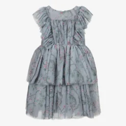 Monnalisa Teen Grey Floral Tulle Dress -Deals Mirth Garb Store monnalisa teen grey floral tulle dress 395314 e3883cb7720fc6edd380b5164ed0e7f52cdb4955