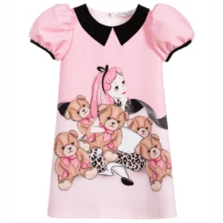Monnalisa Teen Pink Alice Shift Dress