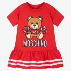 Moschino Baby Red Teddy Cheerleader Dress