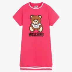 Moschino Kid-Teen Teen Fuschia Pink Cotton Dress