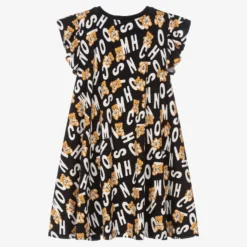 Moschino Kid-Teen Teen Girls Black & White Logo Dress -Deals Mirth Garb Store moschino teen girls black white logo dress 508054 d7cb6bba1f1920d6419f31ef76e39fab50e37f1a