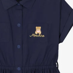Moschino Kid-Teen Teen Girls Blue Teddy Logo Shirt Dress -Deals Mirth Garb Store moschino teen girls blue teddy logo shirt dress 508320 8d8ae1ffbaf8a23f7aa0047304f63ac208ba1b3b