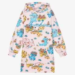 Moschino Kid-Teen Teen Girls Pink Hooded Dress