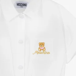 Moschino Kid-Teen Teen Girls White Teddy Logo Shirt Dress -Deals Mirth Garb Store moschino teen girls white teddy logo shirt dress 508552 7e6737b9f1881949b52eec5d549d5c2b83ea9f18