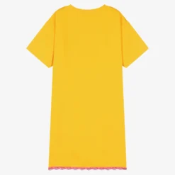 Moschino Kid-Teen Teen Girls Yellow Logo Dress -Deals Mirth Garb Store moschino teen girls yellow logo dress 508657 f6a38ac6de63fda918a0a30b33d1adab2e53873a
