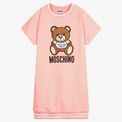 Moschino Kid-Teen Teen Pale Pink Cotton Dress