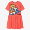 Moschino Kid-Teen Teen Pink Surf Bear Dress -Deals Mirth Garb Store moschino teen pink surf bear dress 443184 e5258cdc3bc9ac5f68b3a6acb6cdbec9345c5612
