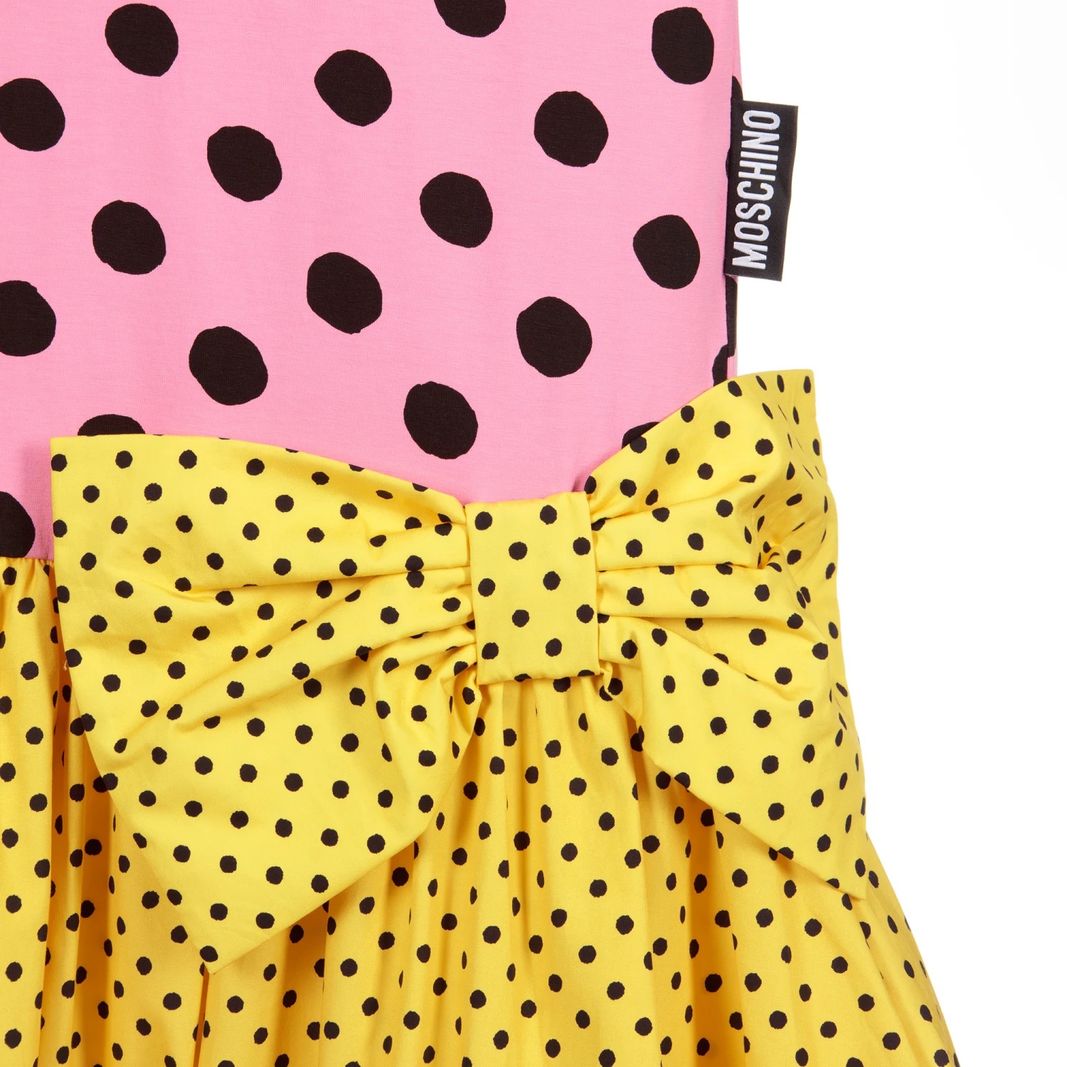 Moschino Kid-Teen Teen Pink & Yellow Dot Dress 5 Moschino Kid-Teen Teen Pink & Yellow Dot Dress - Image 3