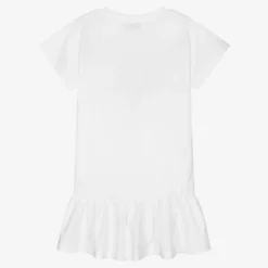 Moschino Kid-Teen Teen White Logo Cotton Dress -Deals Mirth Garb Store moschino teen white logo cotton dress 443287 b30fa0648a35effdd87fefd8affcfc85ef086c94