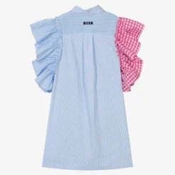 MSGM Teen Girls Blue Striped Cotton Dress -Deals Mirth Garb Store msgm teen girls blue striped cotton dress 490288 de69095e79578b4a96e6e3c1368e479bfd9b2e34