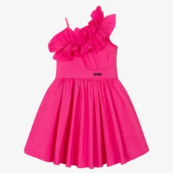 MSGM Teen Girls Pink Taffeta Ruffle Dress -Deals Mirth Garb Store msgm teen girls pink taffeta ruffle dress 490302 ae25f24fd8ce37349bfa50f21079b94067482e74