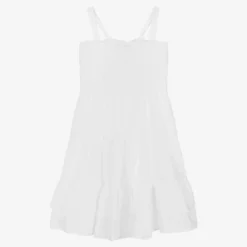 MSGM Teen Girls White Ruffle Cotton Dress -Deals Mirth Garb Store msgm teen girls white ruffle cotton dress 490467 d1e1a3944e79311ccc1b123cbd5558f14400f5f7