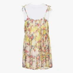 MSGM Teen Girls Yellow Floral Dress -Deals Mirth Garb Store msgm teen girls yellow floral dress 428991 d3d0f351319bf25f283ef7b23fe9d665477165c3