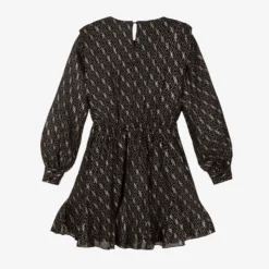 NIK&NIK Teen Black & Gold Logo Dress -Deals Mirth Garb Store nik nik teen black gold logo dress 421868 0afbd0d998ec945a3f8f5c5d016c2697fed30b5c