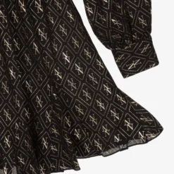 NIK&NIK Teen Black & Gold Logo Dress -Deals Mirth Garb Store nik nik teen black gold logo dress 421868 de0793e8e8efdf6fa2dab9057e8b66fa1662a8f7