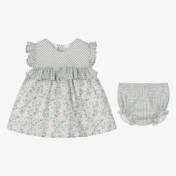Paloma De La O Baby Girls Green Floral Cotton Dress -Deals Mirth Garb Store paloma de la o baby girls green floral cotton dress 514640 34e9555c50138e2fcefcef3df92b2cb295446c56