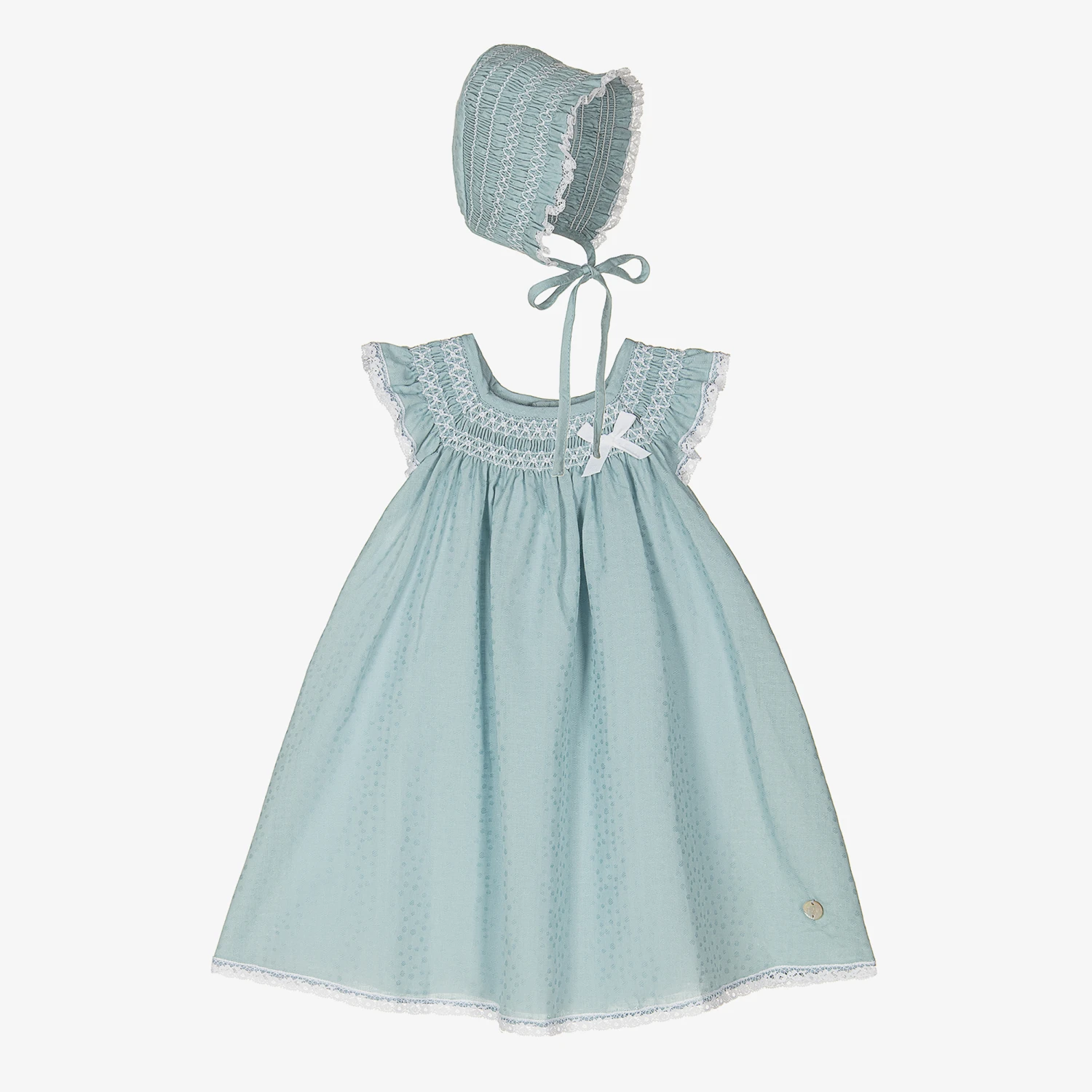 Paz Rodriguez Baby Girls Blue Cotton Dress Set 3 Paz Rodriguez Baby Girls Blue Cotton Dress Set